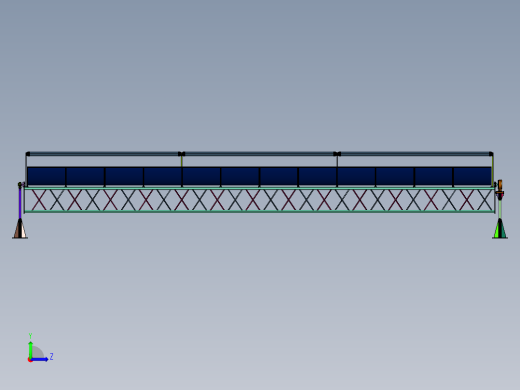 复合多曲面槽式太阳能集热器左视缩略图