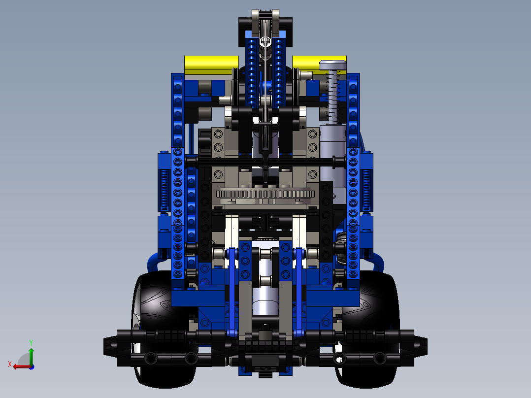 乐高技术卡车后视图