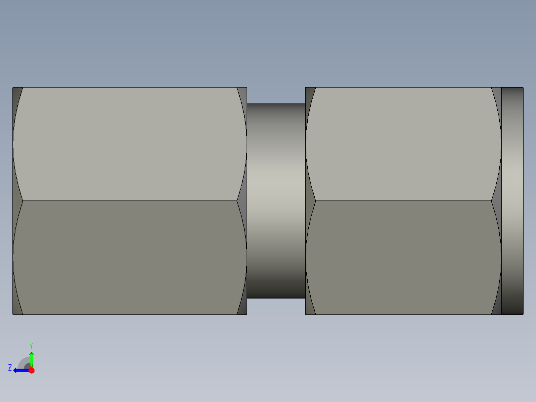 卡套式工业通用硬管接头8_gbu-s右视图