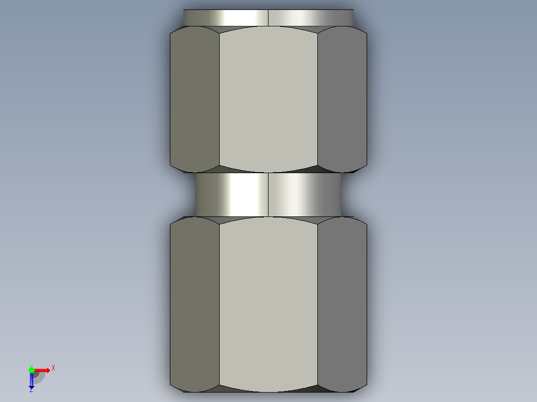 卡套式工业通用硬管接头8_gbu-s俯视图