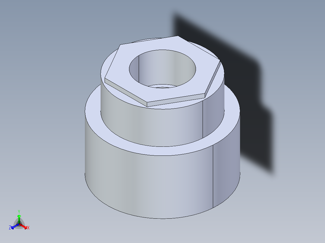 CPVC管件11A-Sch80_ReducerCoupling_SxS_9829-420FB_4in x 2in正等轴测图