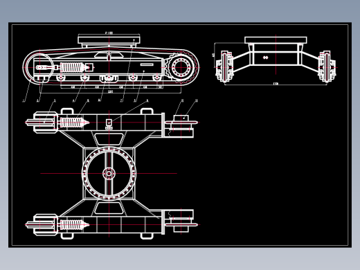 挖掘机下车机构CAD图纸37907===3