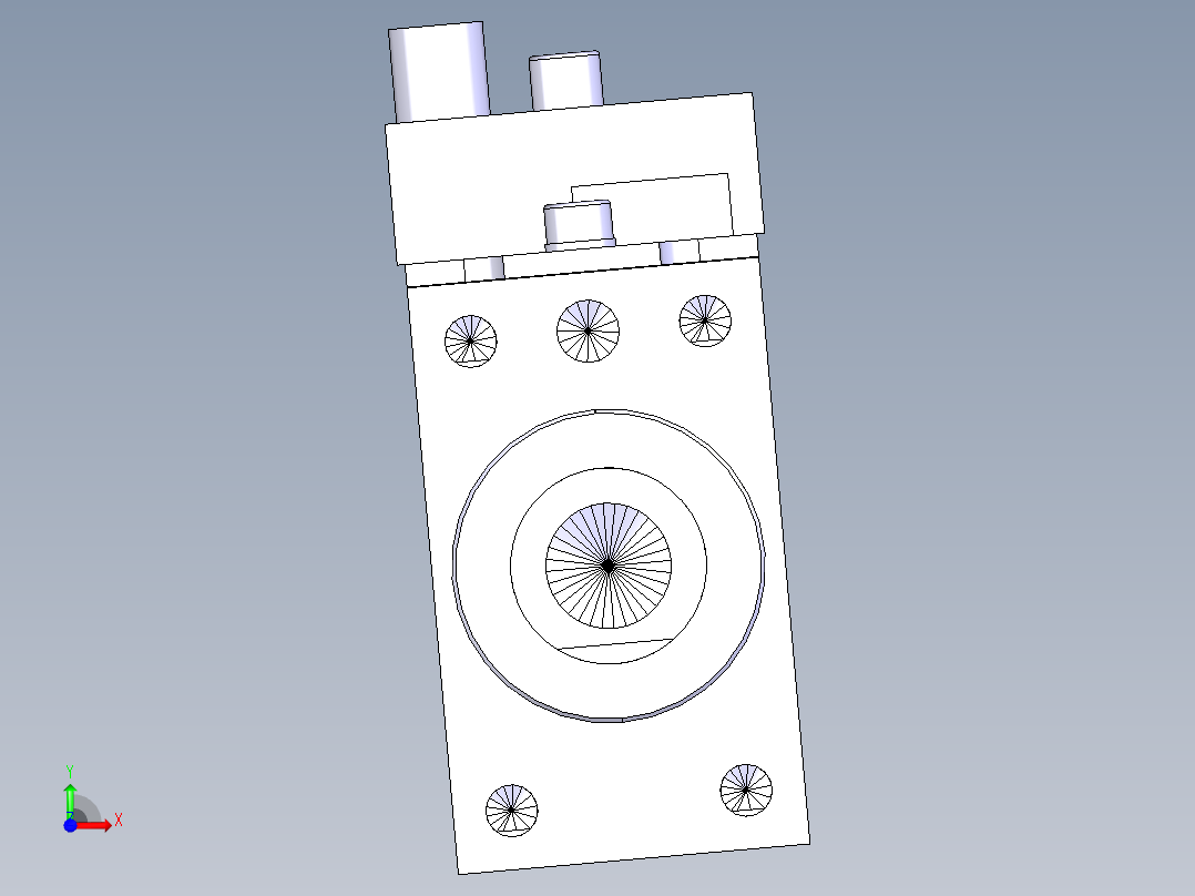 德克斯TUNKERS气缸数模SZK_40_1_Z_A02_TUENKERS前视图
