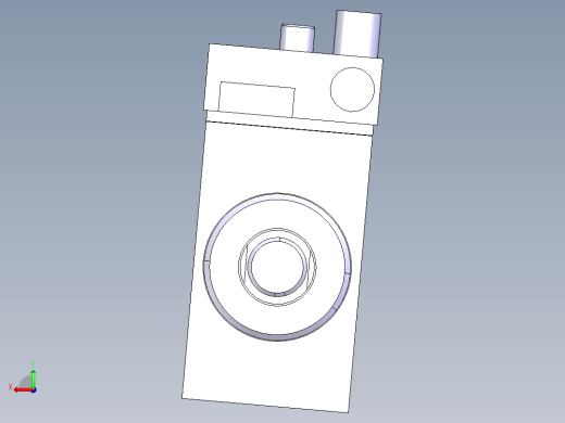 德克斯TUNKERS气缸数模SZK_40_1_Z_A02_TUENKERS后视缩略图