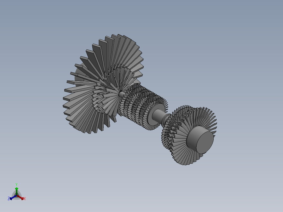 燃气轮机248---模型格式为 sw正等轴测图