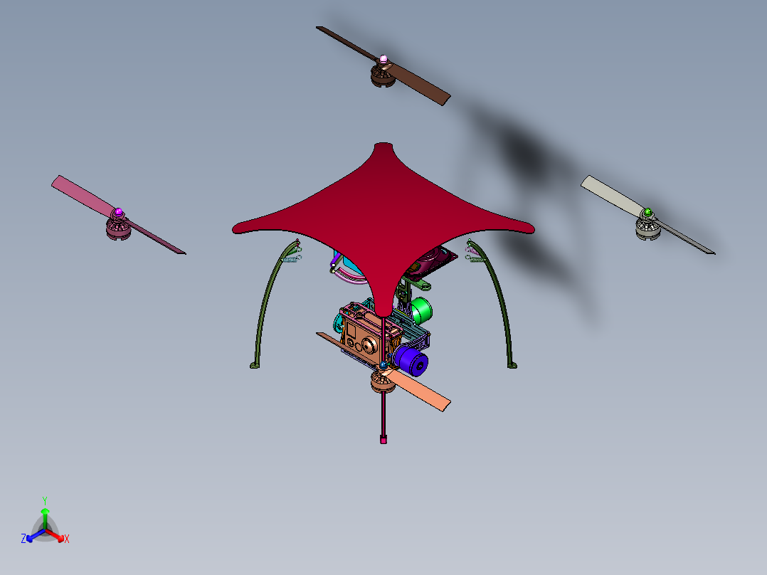 带摄像头专业飞行器航拍仪
