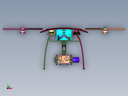 带摄像头专业飞行器航拍仪前视缩略图