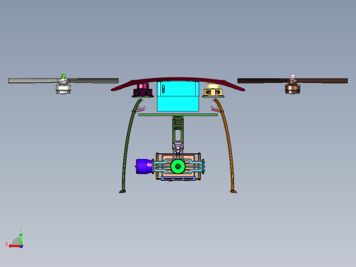 带摄像头专业飞行器航拍仪后视缩略图