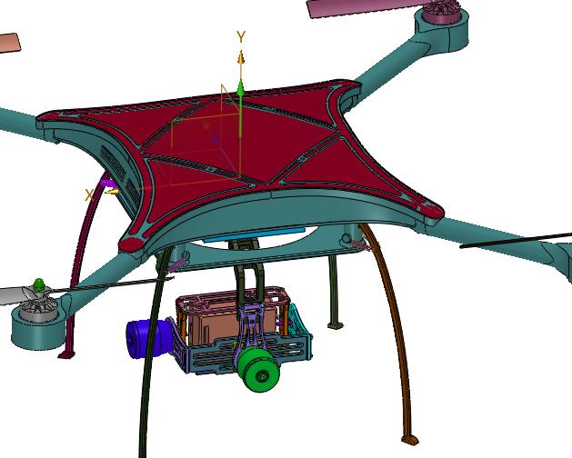带摄像头专业飞行器航拍仪