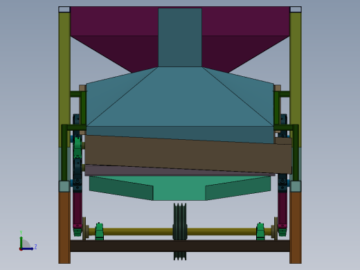 粮食振动筛左视缩略图
