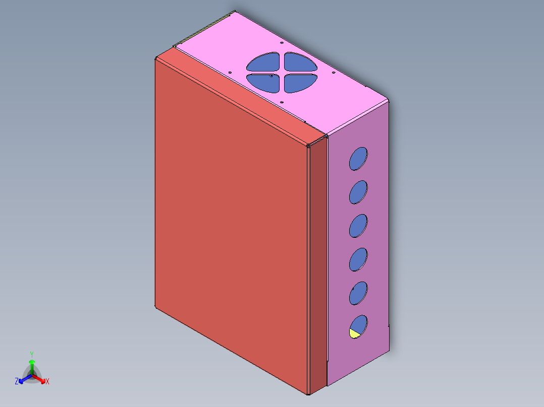 电器柜 电控柜 (32) 机械设计素材正等轴测图