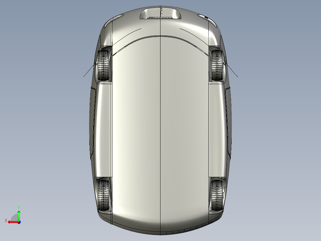 玩具小轿车后视图