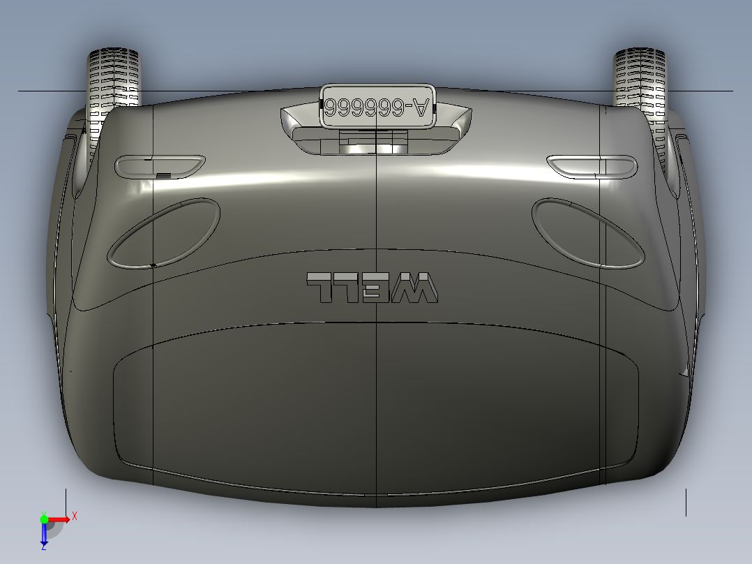 玩具小轿车俯视图