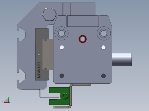 电动滑台模组TRW45左出轴模型后视缩略图