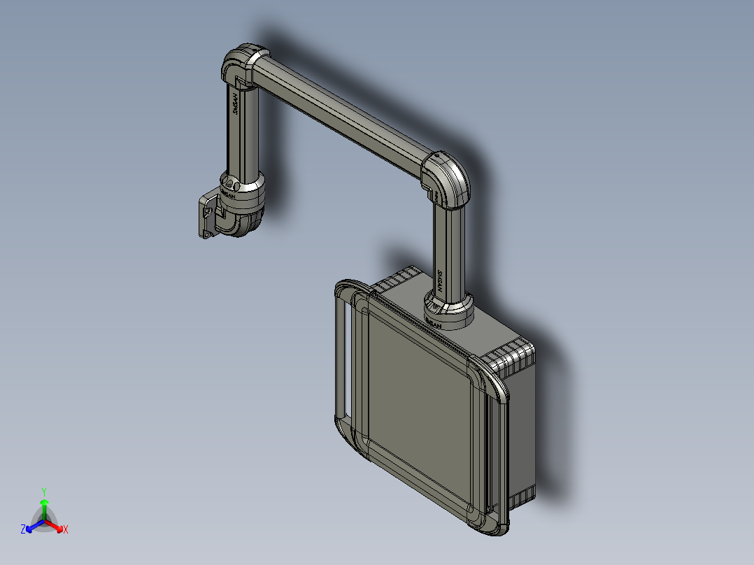 向下垂直墙座+转角+转角+箱体连接器+控制箱
