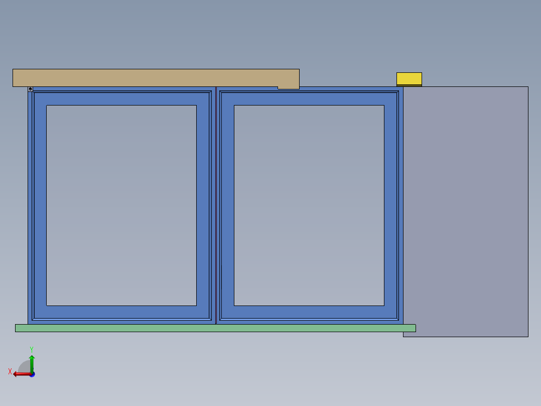 智能新型窗户SW三维+CAD===999572==99后视图
