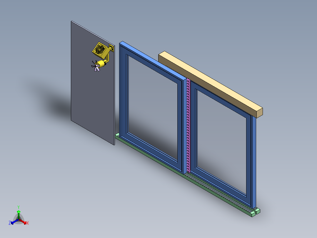 智能新型窗户SW三维+CAD===999572==99正等轴测图