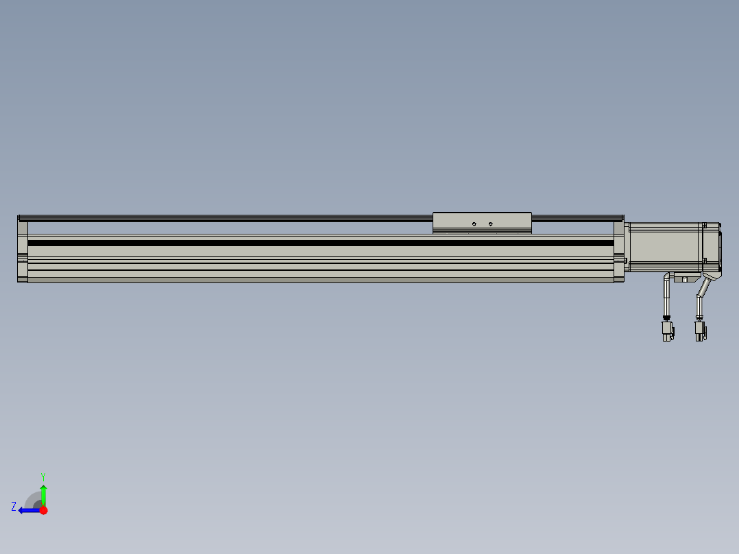 东锦丝杆传动-直线滑台模组DH120-C-450-BC-P400W-C3右视图