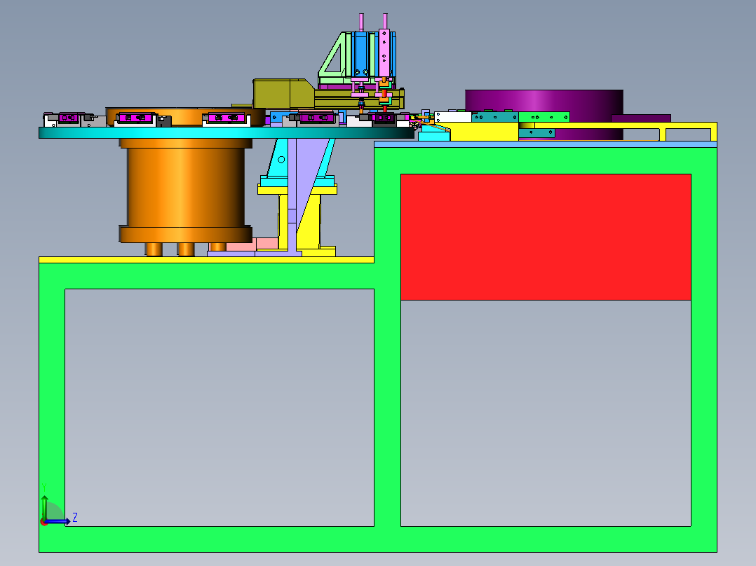 PTC器件环形装配线sw18左视图