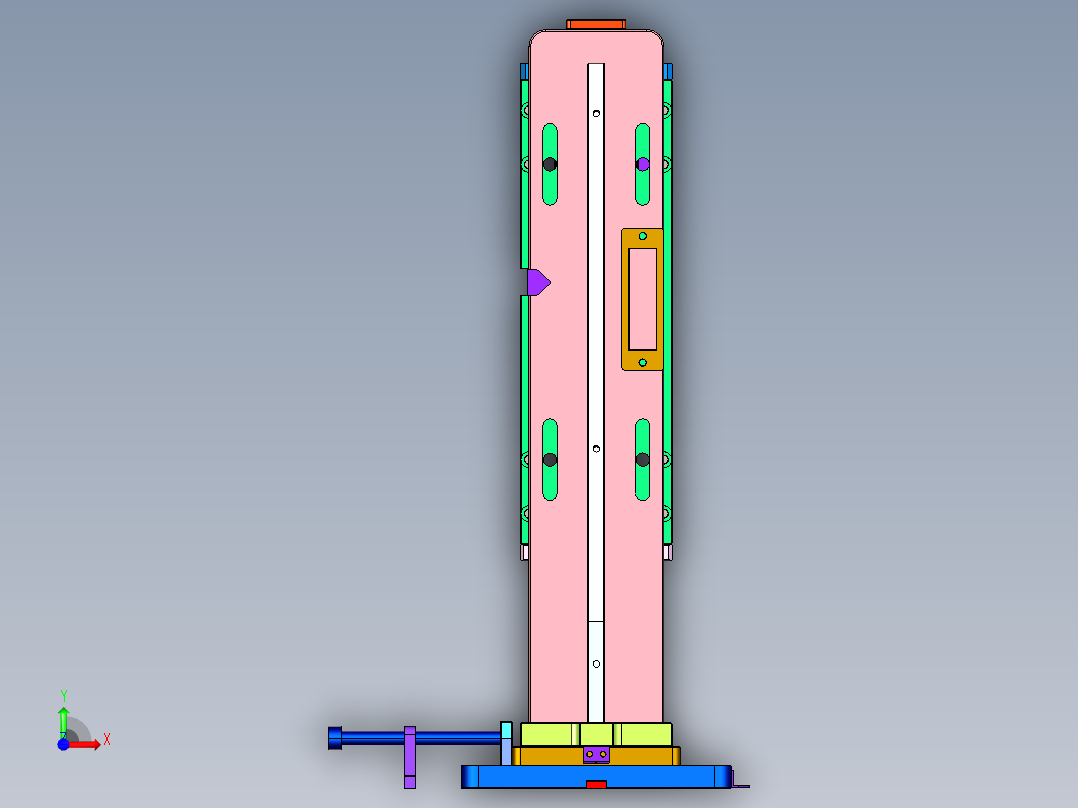 锂电池保险焊接机(stp+bom)前视图