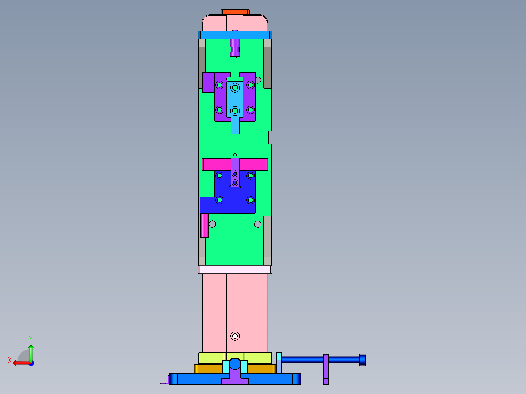 锂电池保险焊接机(stp+bom)后视图