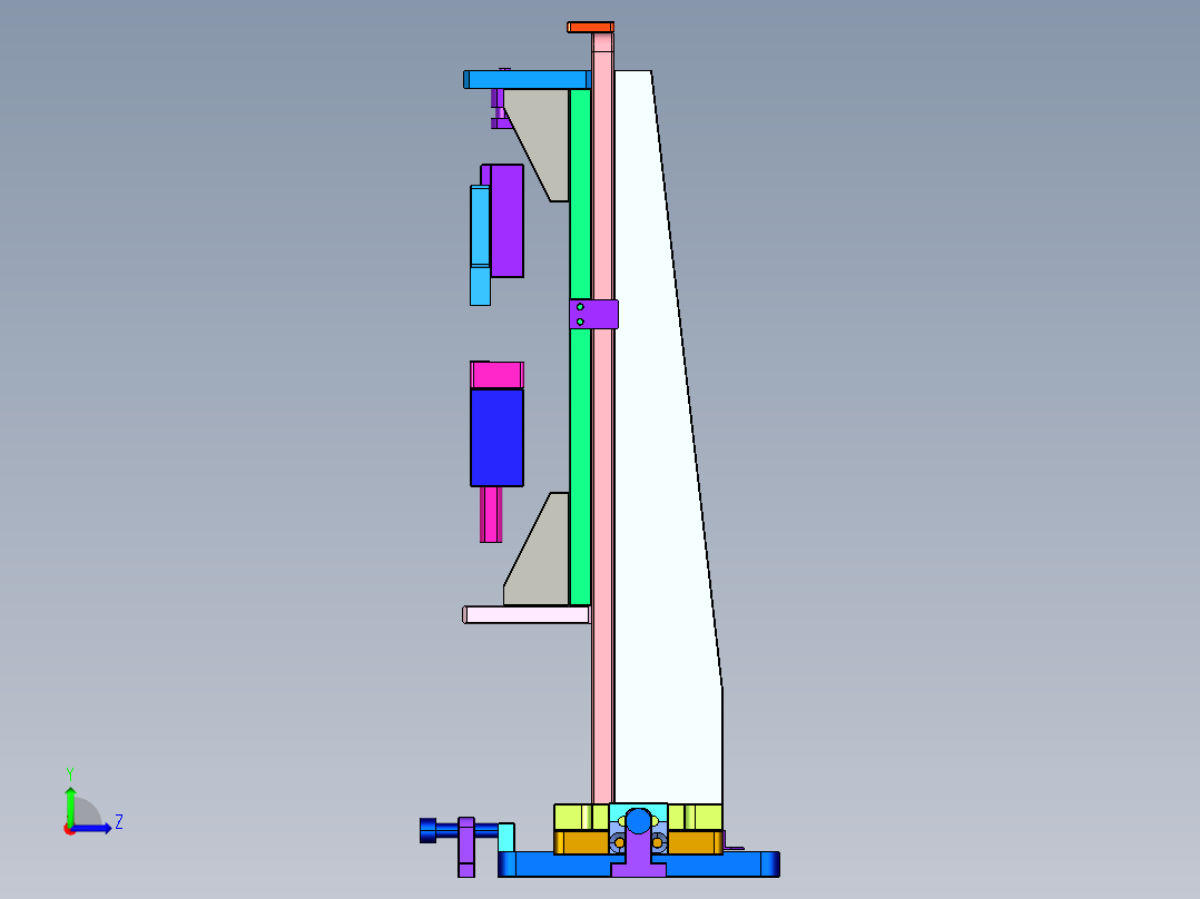 锂电池保险焊接机(stp+bom)左视图