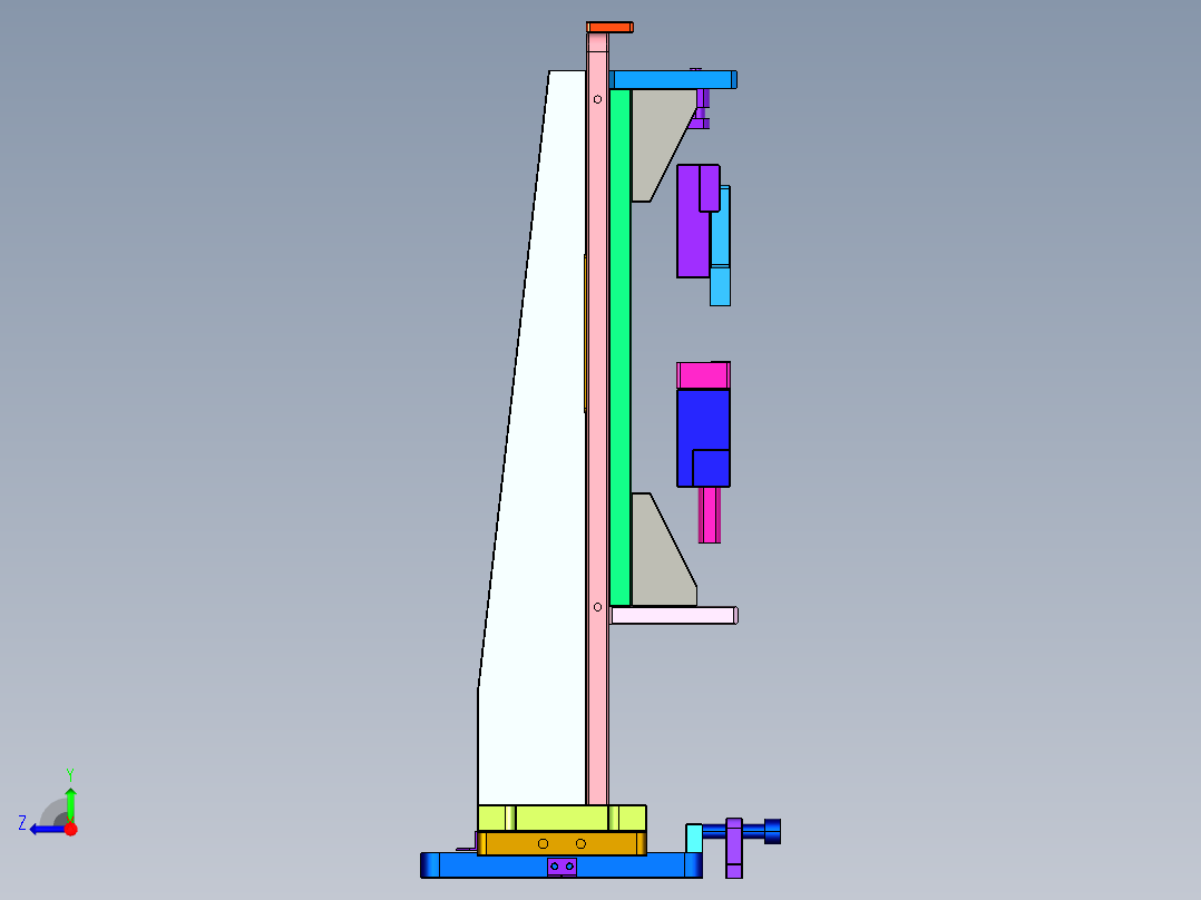 锂电池保险焊接机(stp+bom)右视图
