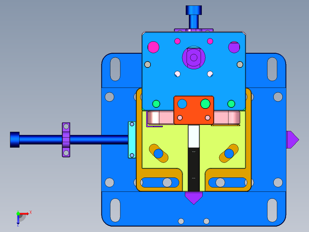 锂电池保险焊接机(stp+bom)俯视图