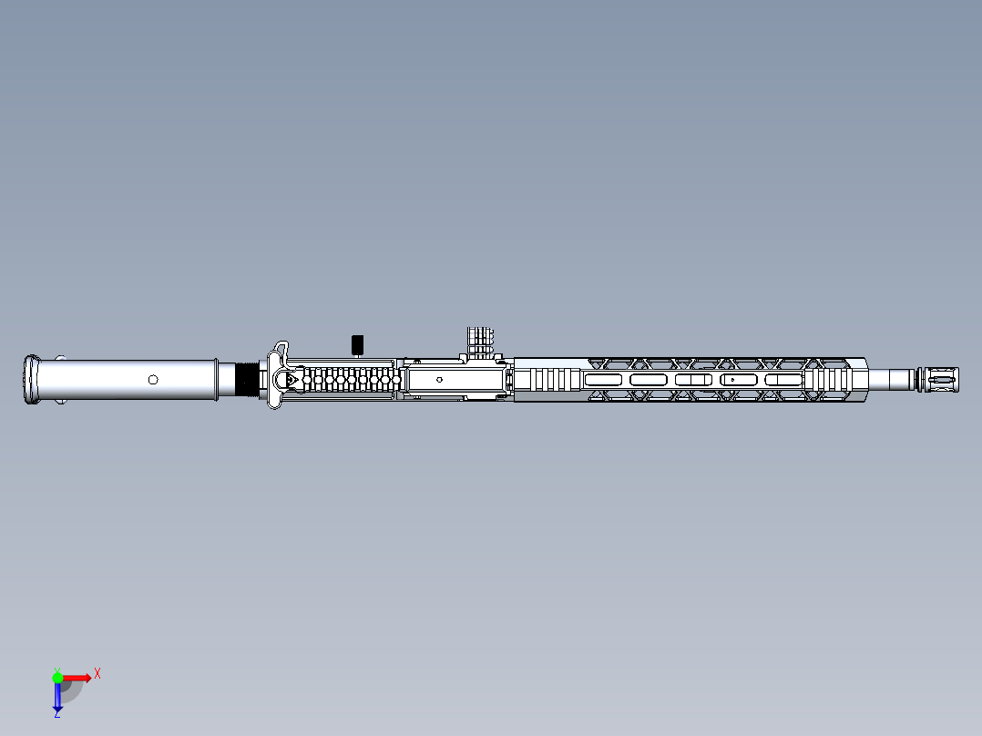 22LR皮带式轻机玩具俯视图