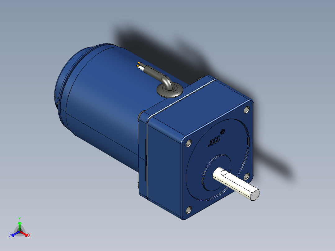 YT系列调速电机-6yt01-18正等轴测图