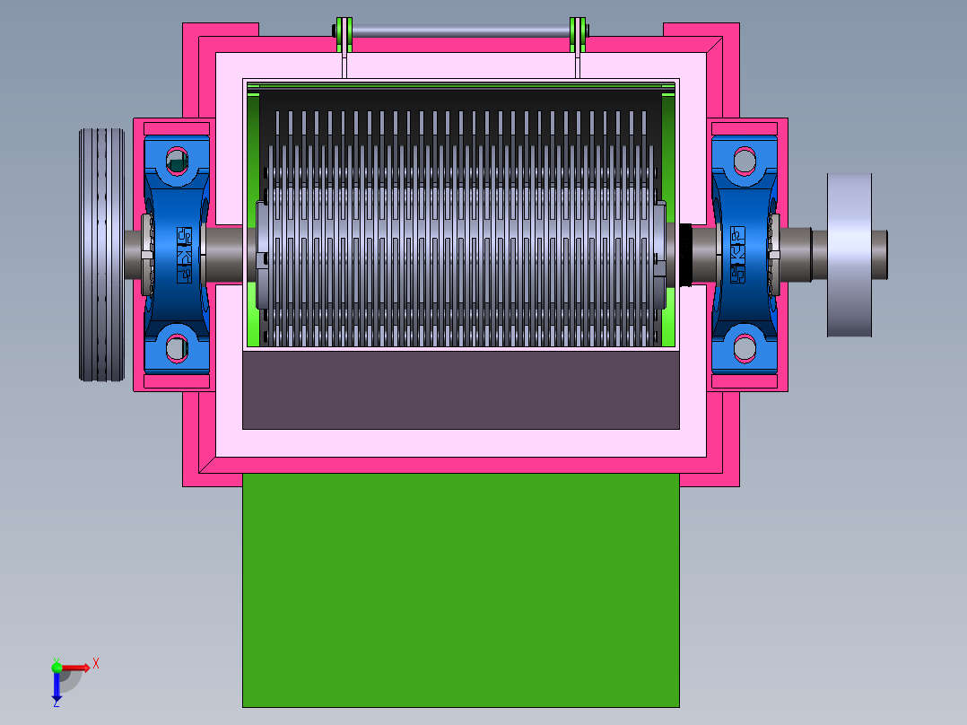 玉米秸秆粉碎机俯视图