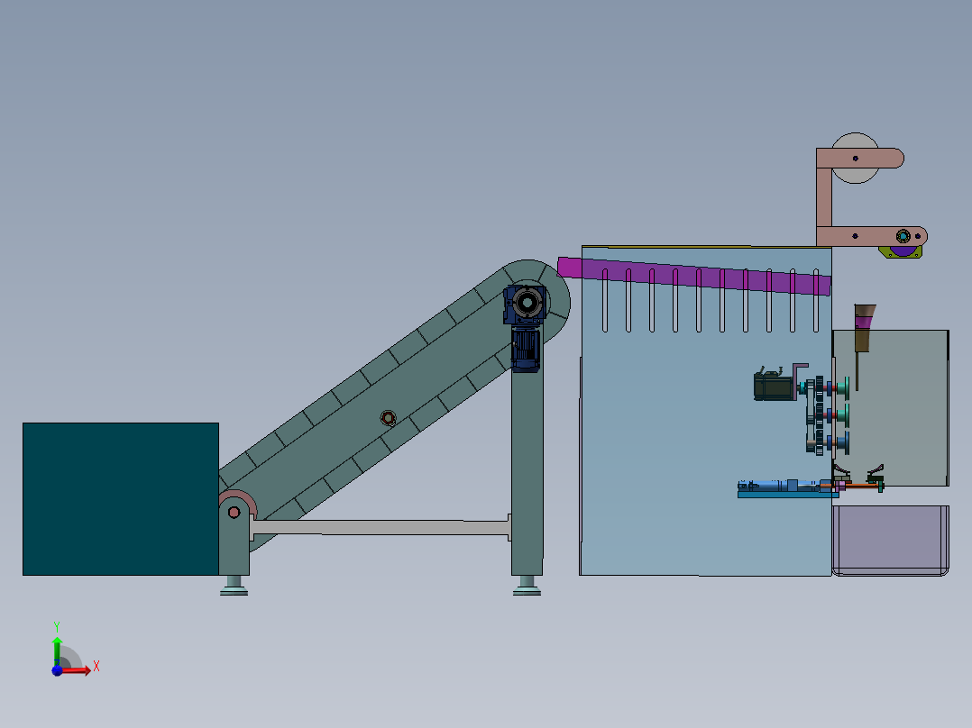 柑桔套袋装置设计前视图
