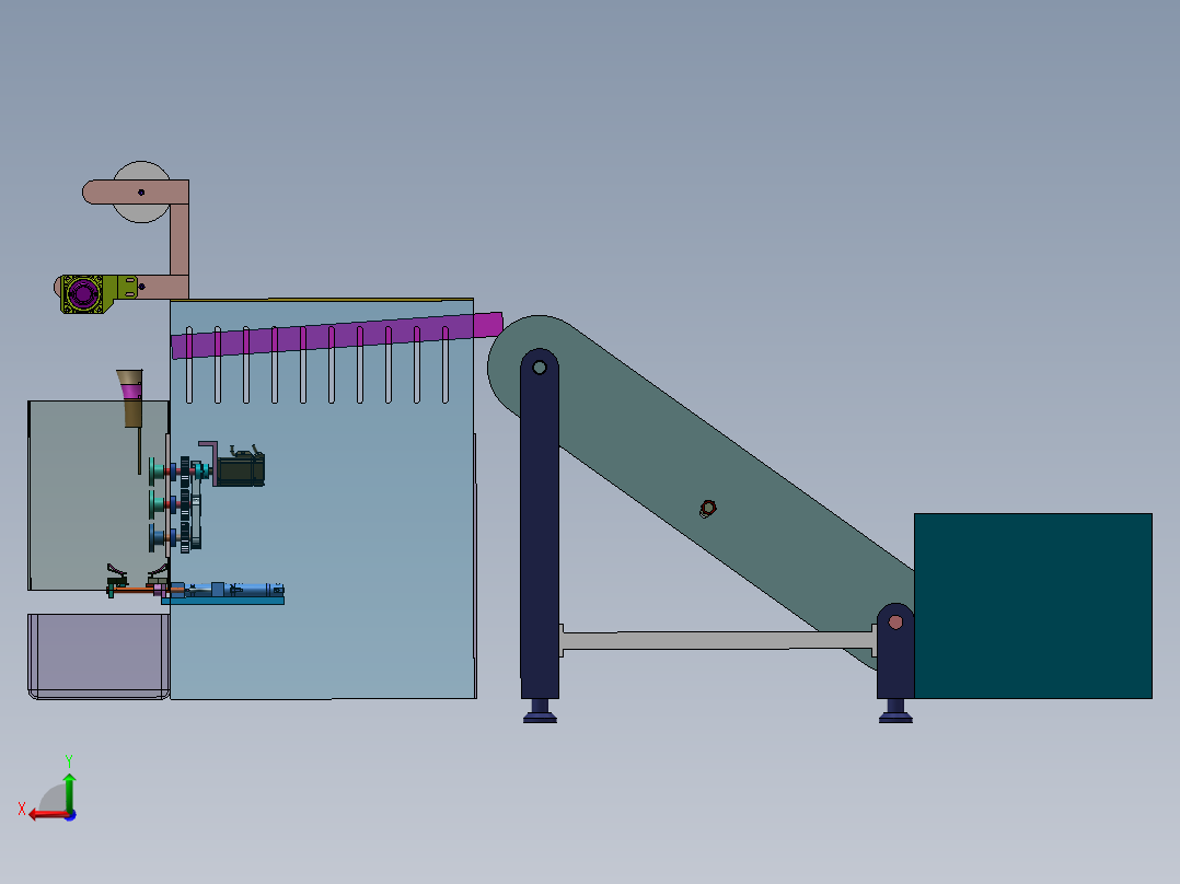 柑桔套袋装置设计后视图