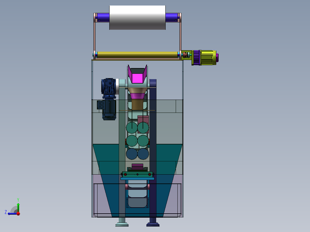 柑桔套袋装置设计右视图