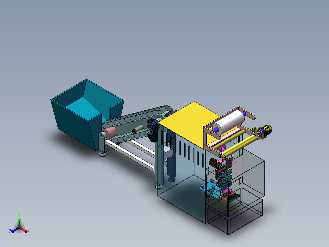 柑桔套袋装置设计正等轴测图