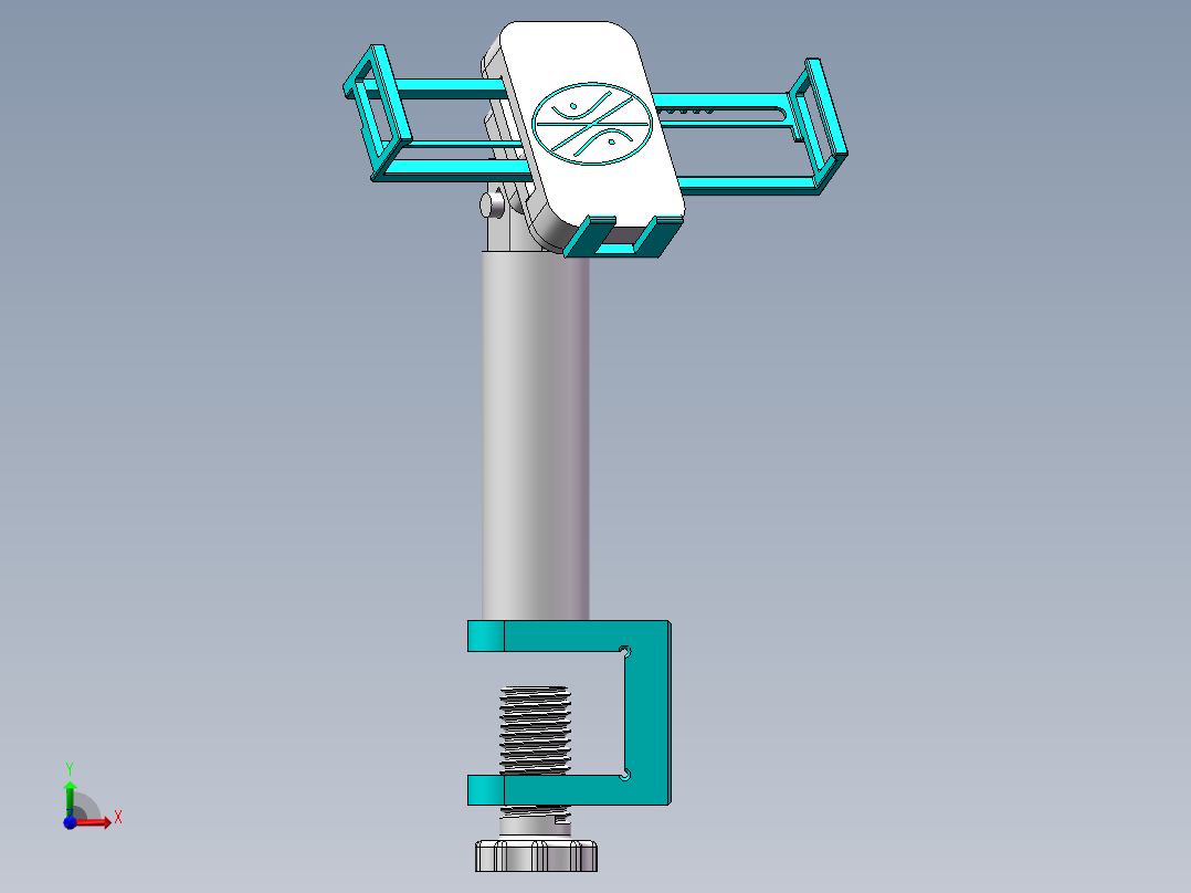 手机支架充电款前视图