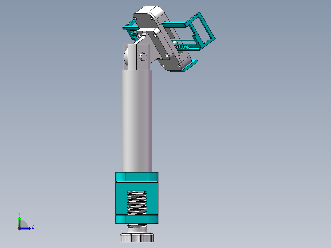 手机支架充电款左视图