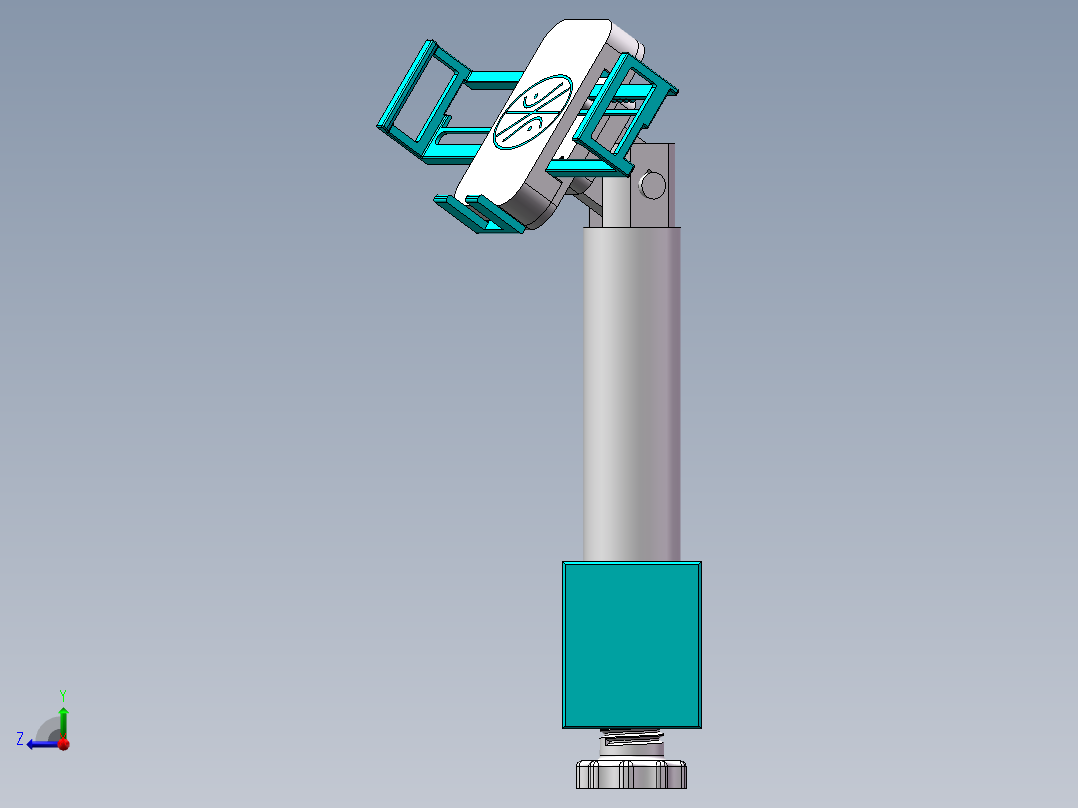手机支架充电款右视图