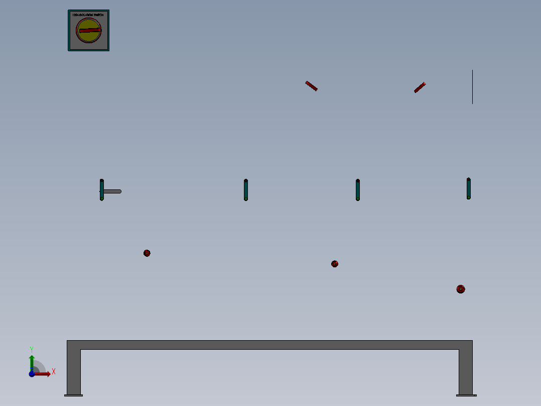 控制屏、屏幕(21)前视图