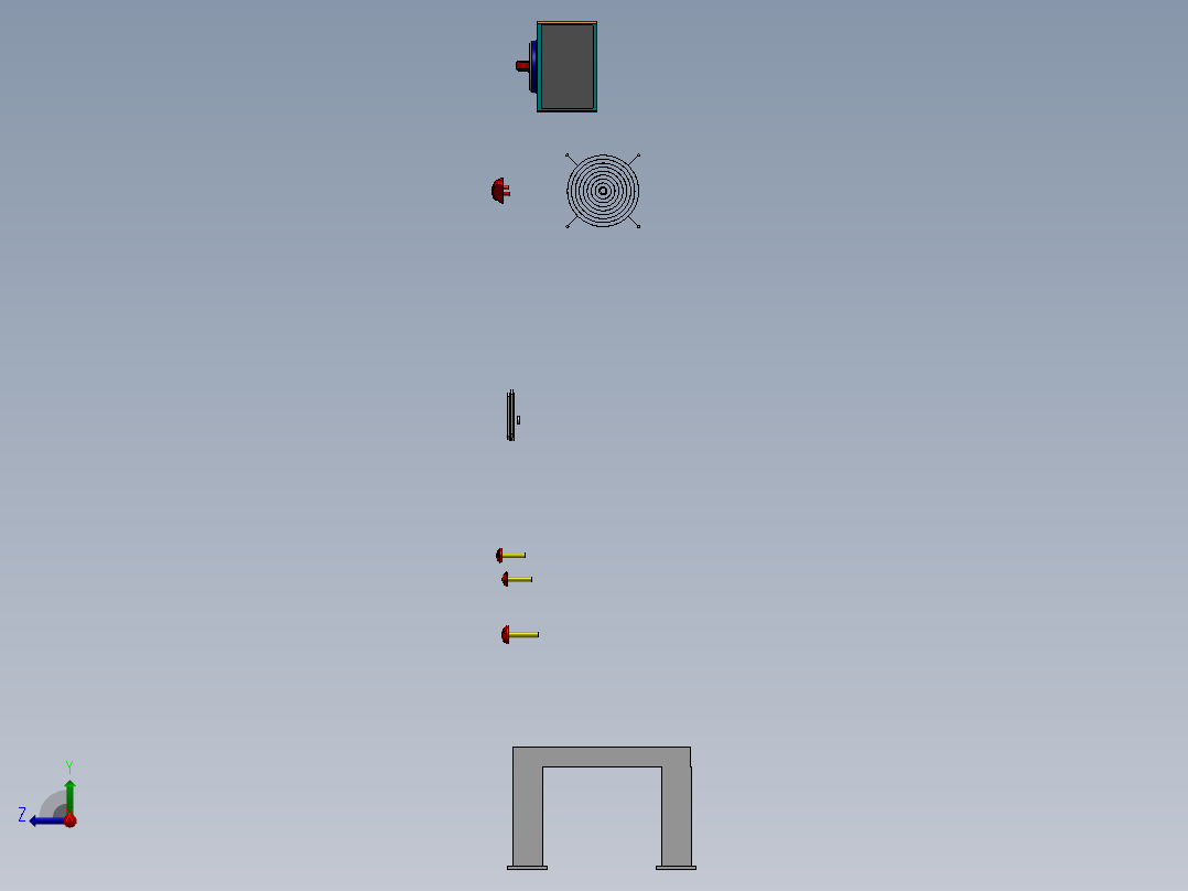 控制屏、屏幕(21)右视图