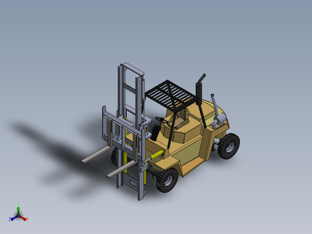 叉车、 叉车 SW igs(2)正等轴测图
