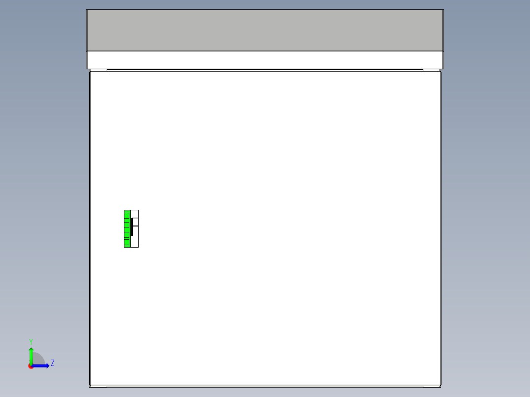 防雨箱 抱箍交接箱左视图