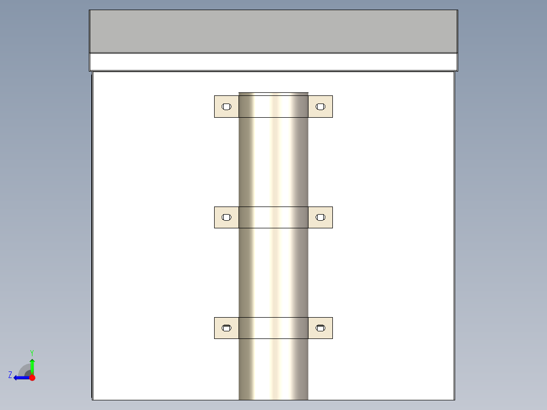 防雨箱 抱箍交接箱右视图