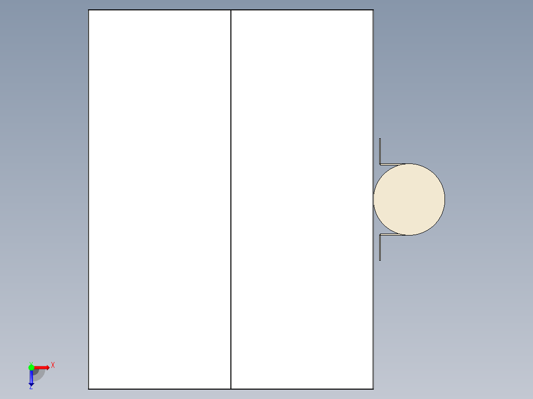 防雨箱 抱箍交接箱俯视图