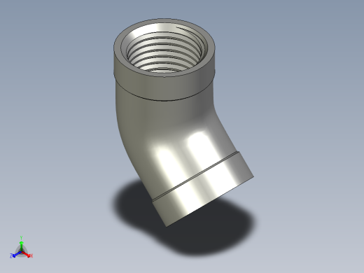 螺纹管弯头-45°等径  DN10