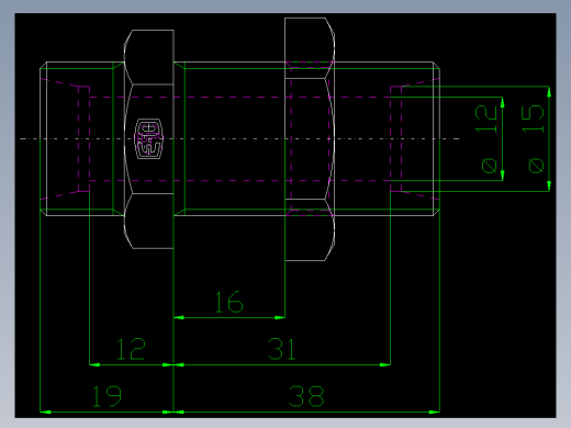 PARKER管接头EO Bulkhead union SV15LOMD71(16)_front