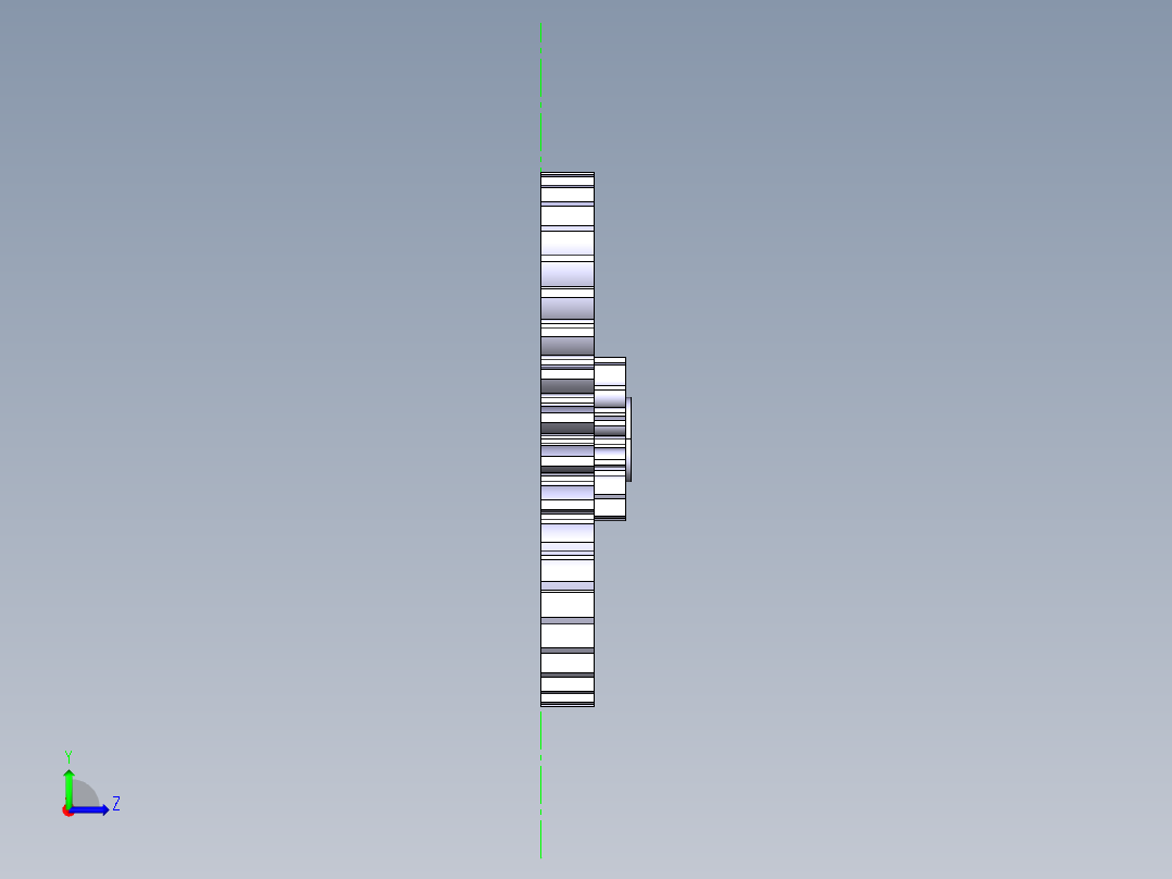 齿轮：参数化左视图