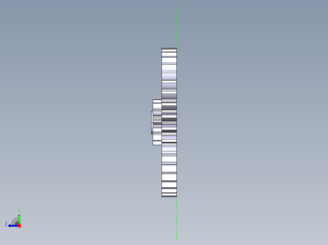 齿轮：参数化右视图