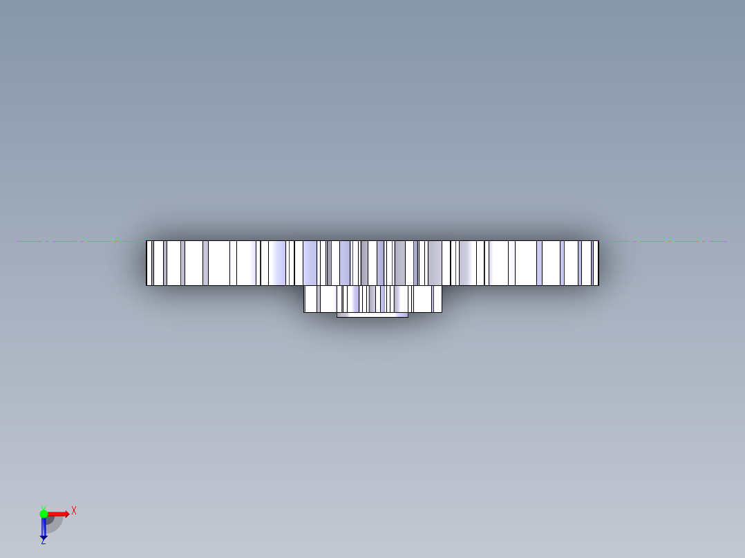 齿轮：参数化俯视图