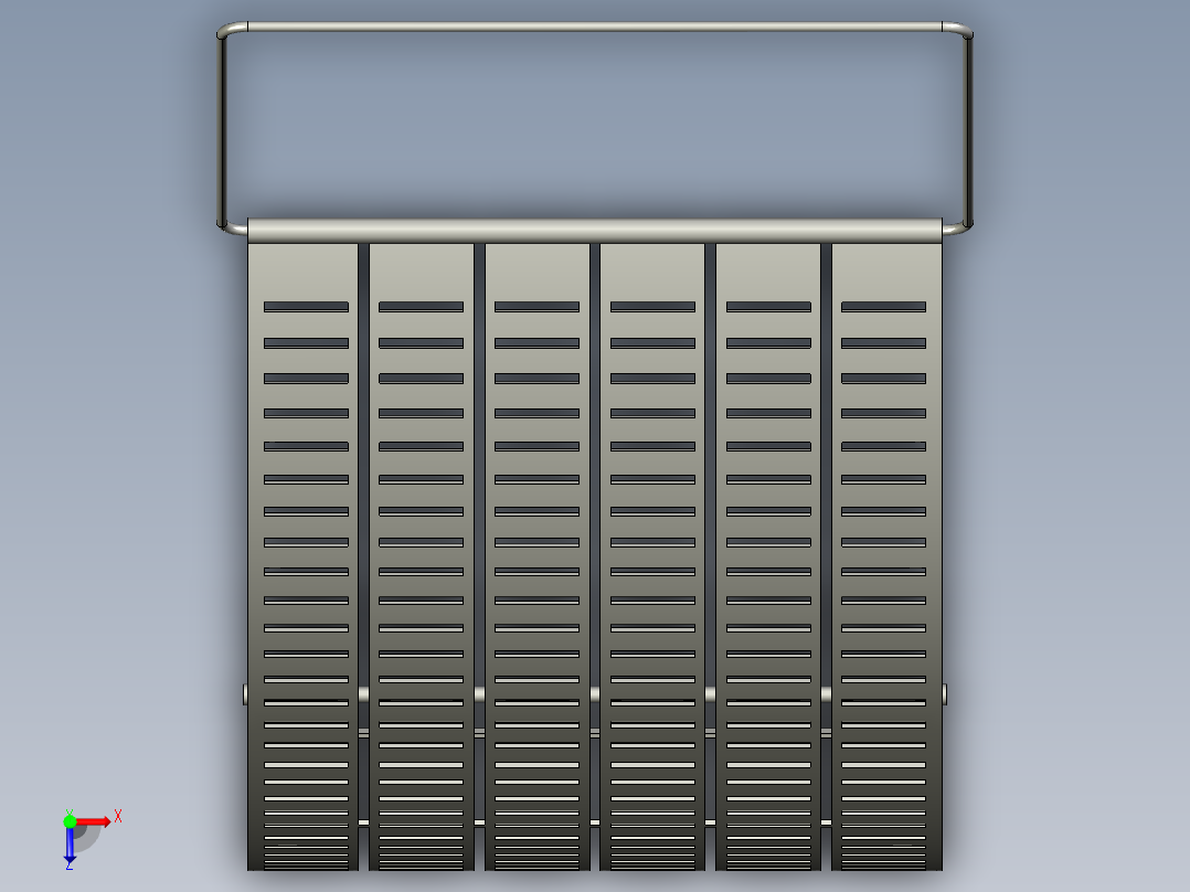 渔业捕捞器俯视图